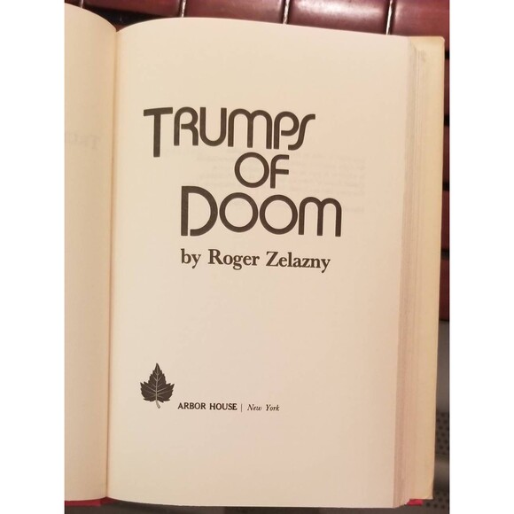 1985 Trumps of Doom Roger Zelazny Chronicles of Amber Vintage Hardcover - Picture 3 of 5